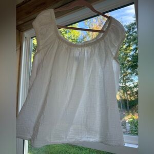 Tie-Back Cutout Swing Blouse